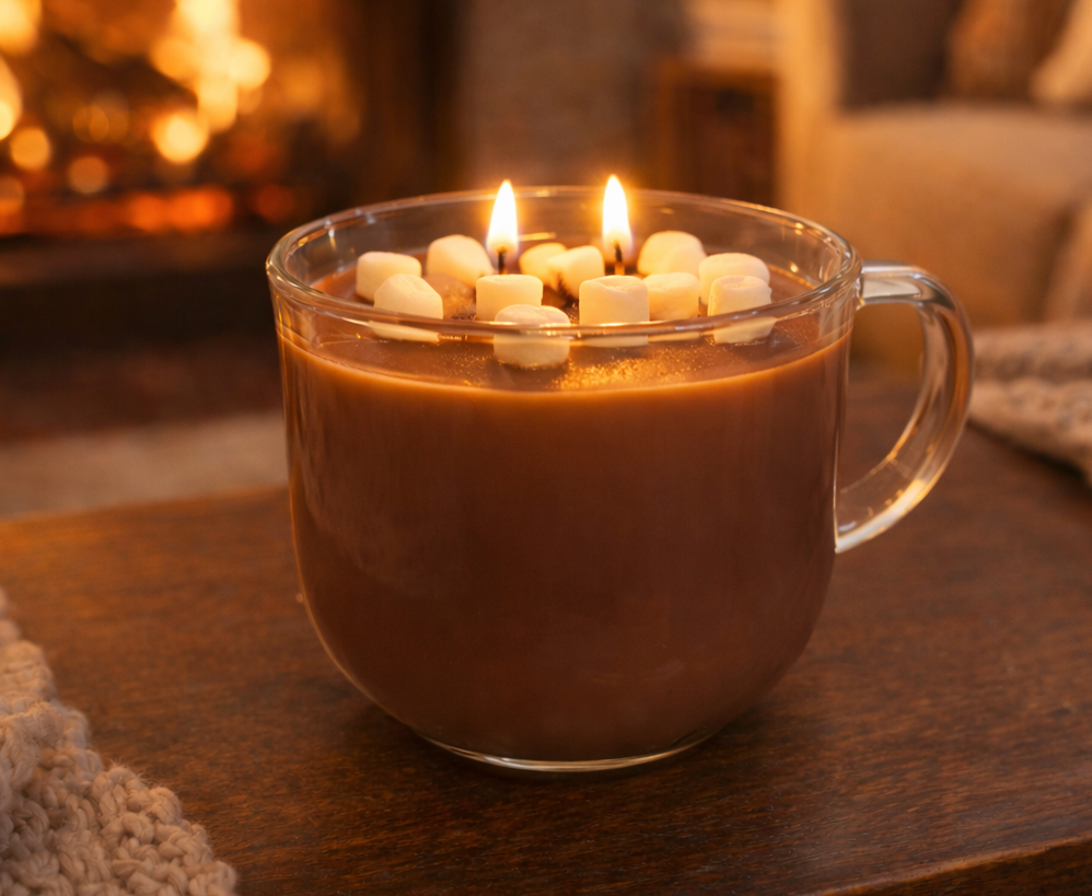 Hot Cocoa Realistic Mug Candle- Limited Release