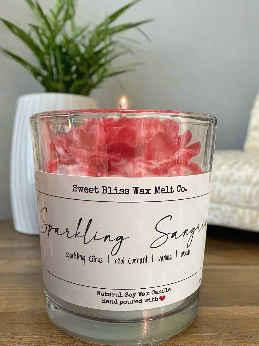 Sparkling Sangria- Peony Candles