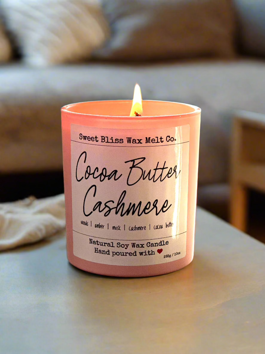 Cocoa Butter Cashmere 10 oz Bamboo Lid Jar