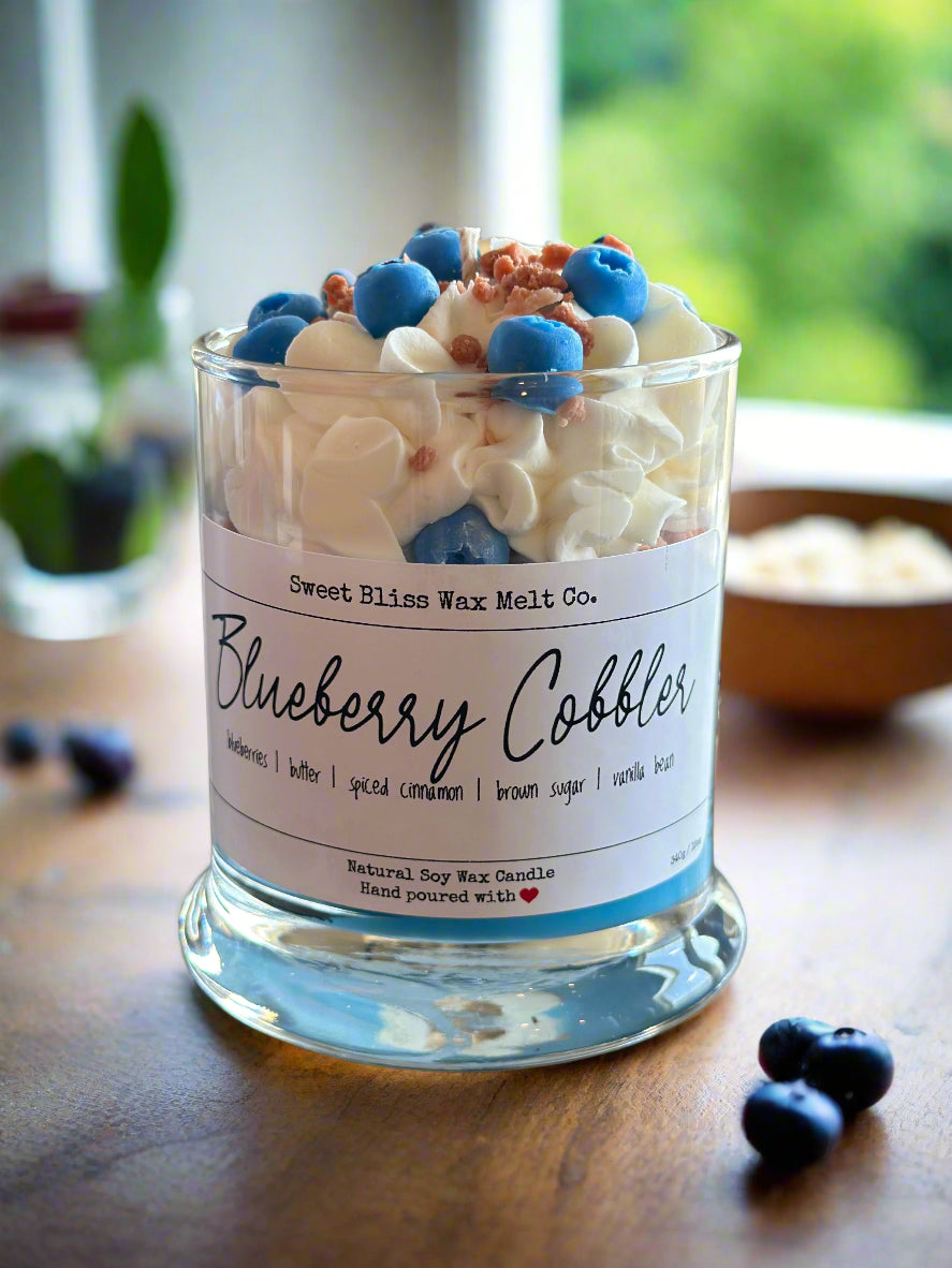 Blueberry Cobbler Whipped Dessert Candles