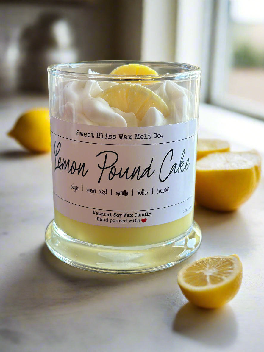 Lemon Pound Cake Whipped Dessert Candles
