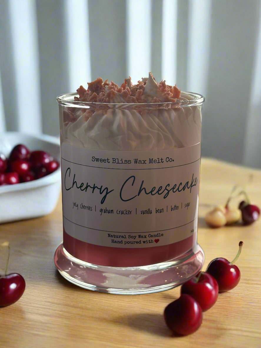 Cherry Cheesecake Whipped Dessert Candles