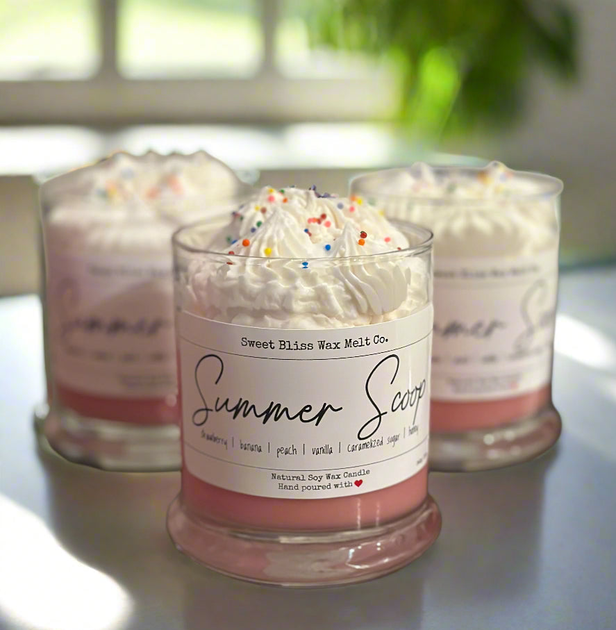 Summer Scoop Whipped Dessert Candle