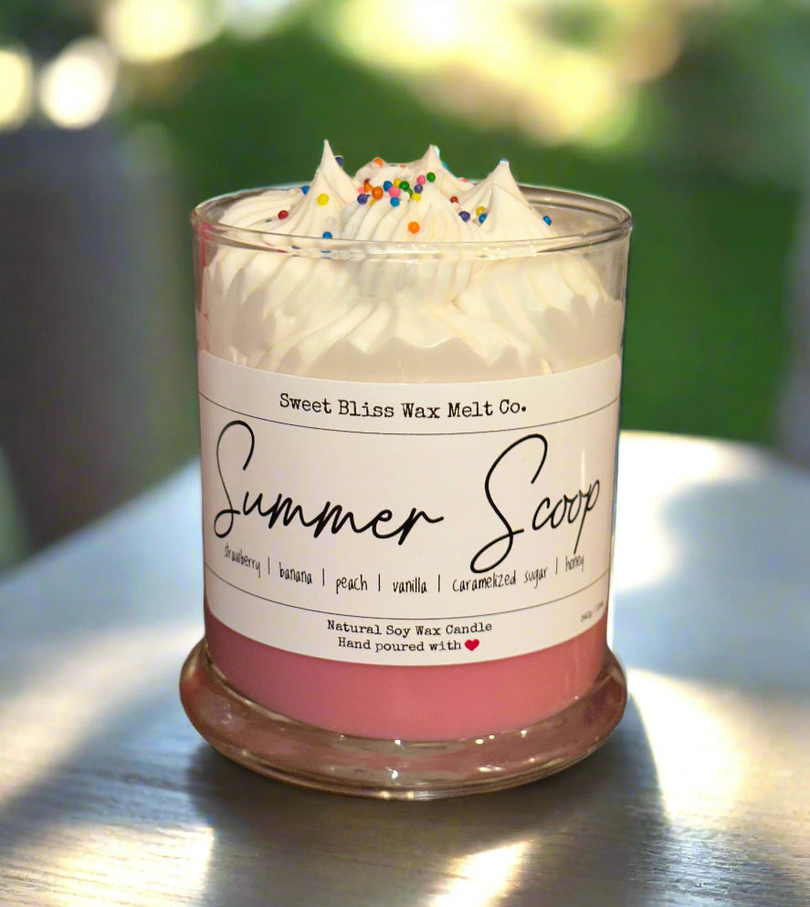 Summer Scoop Whipped Dessert Candle