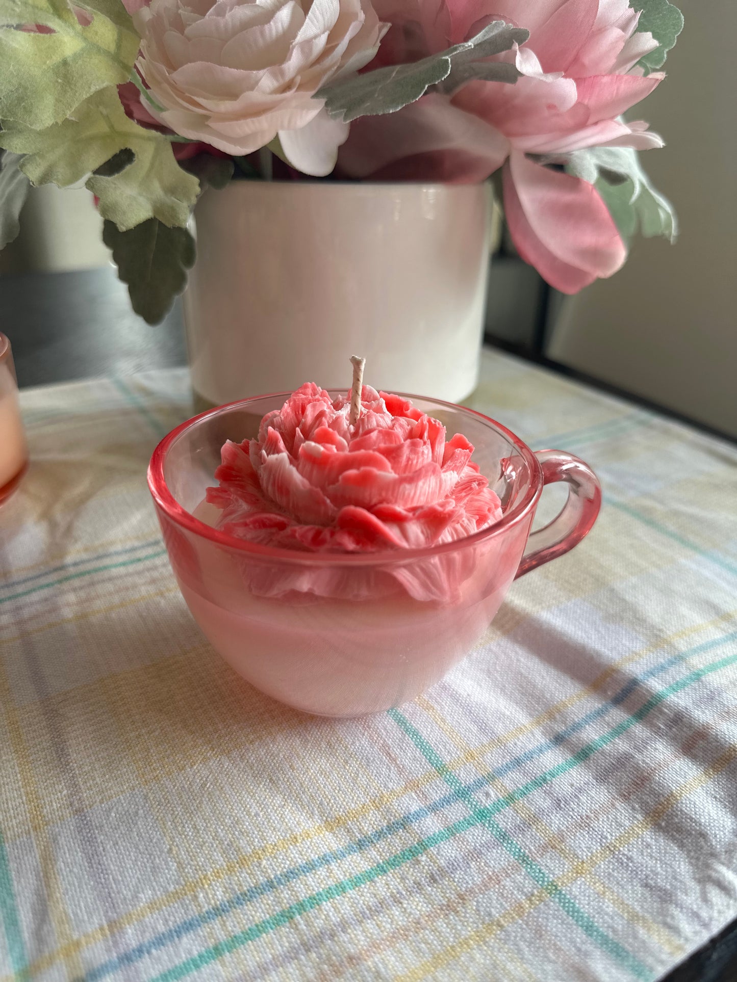 Sea Salt & Orchid Teacup Flower Candle