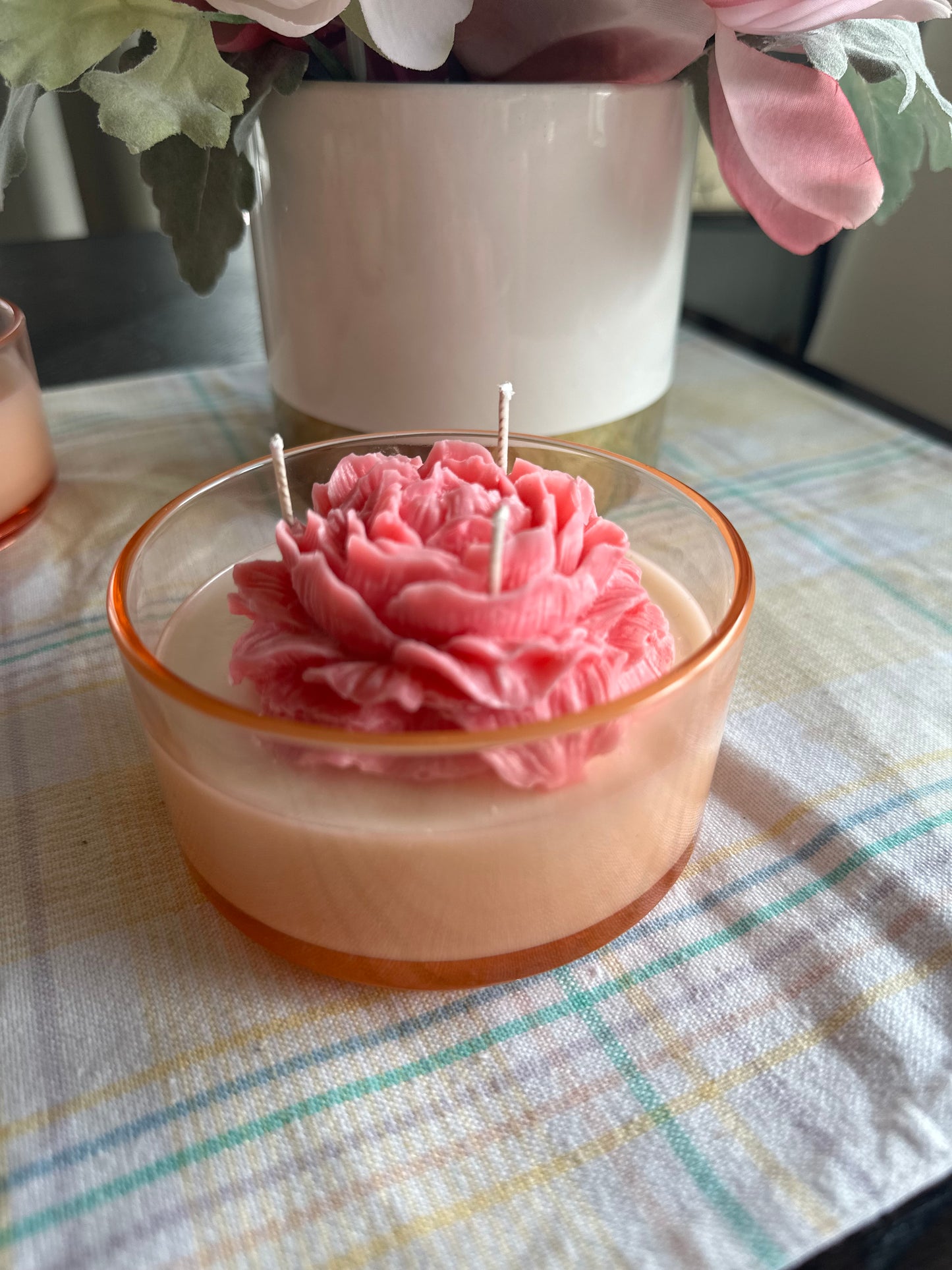 Sea Salt & Orchid Triple Wick Flower Candle