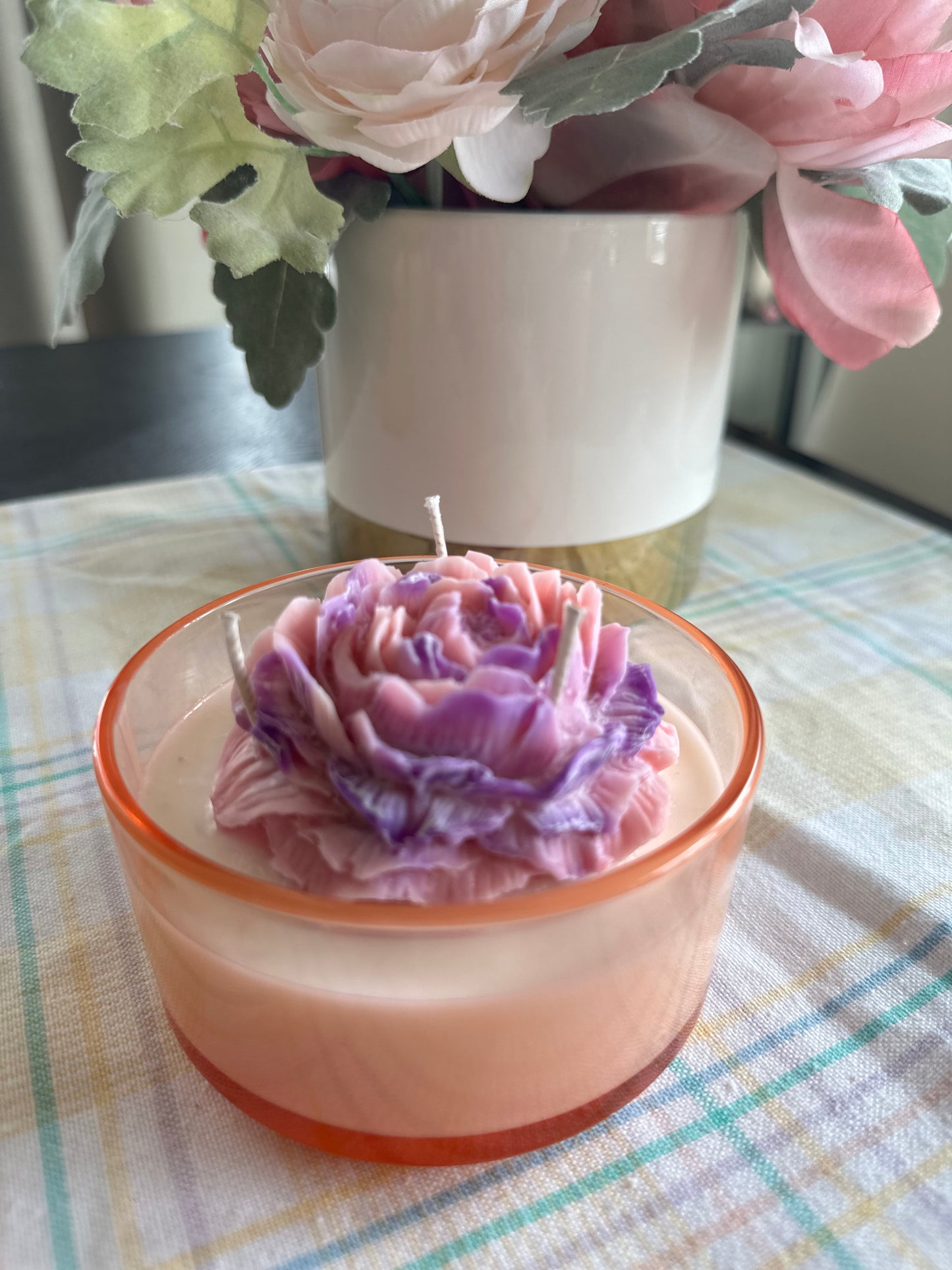 Sea Salt & Orchid Triple Wick Flower Candle