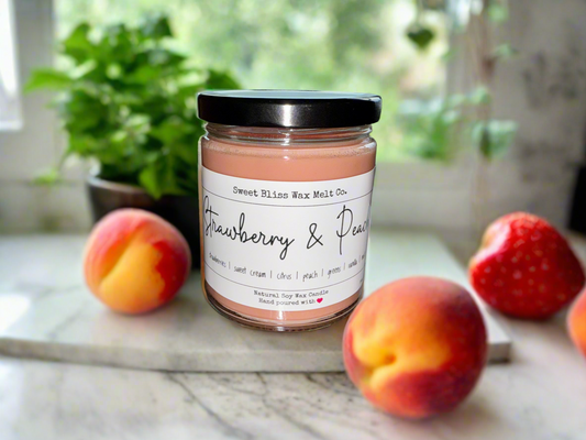 Strawberry Peach Limited Summer Fragrance 🍓🍑 9 oz Jar