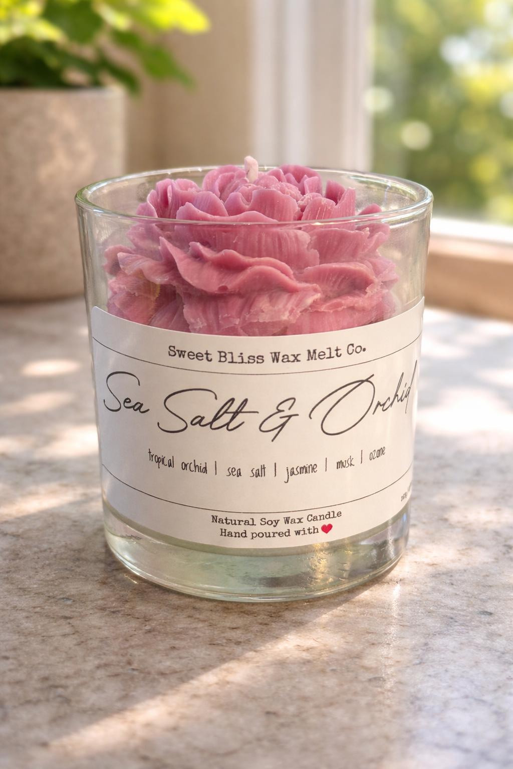Sea Salt & Orchid Peony Candle