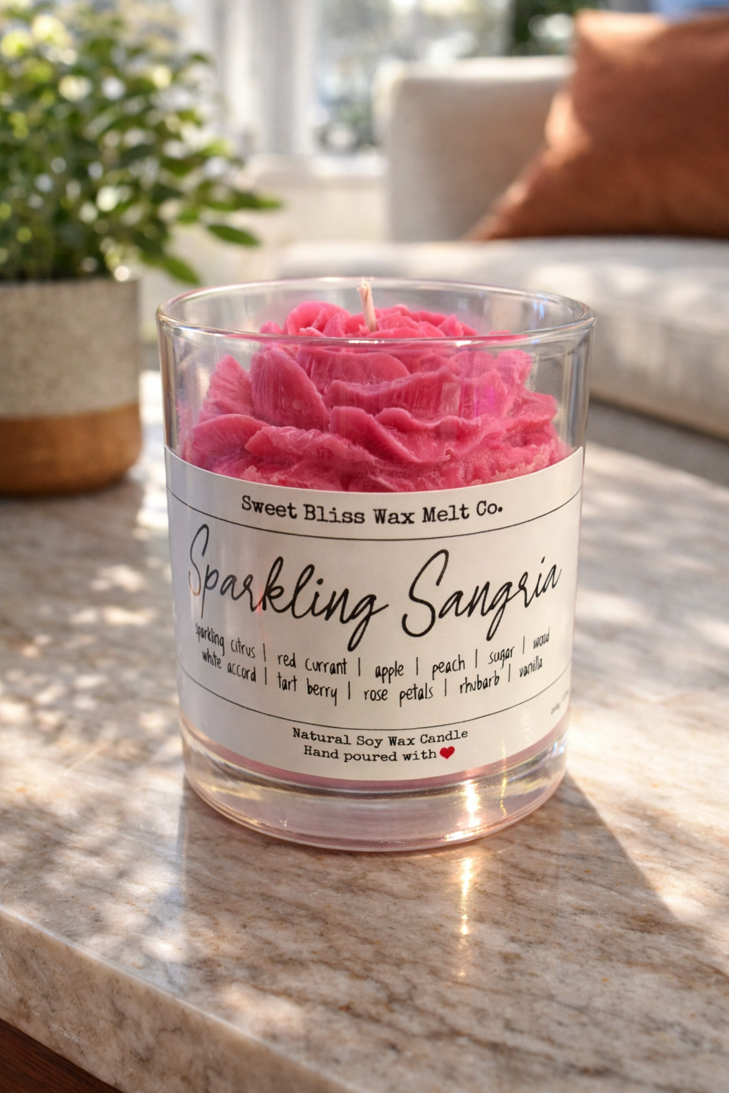 Sparkling Sangria- Peony Candles