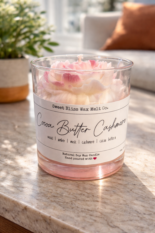 Cocoa Butter Cashmere Peony Candle