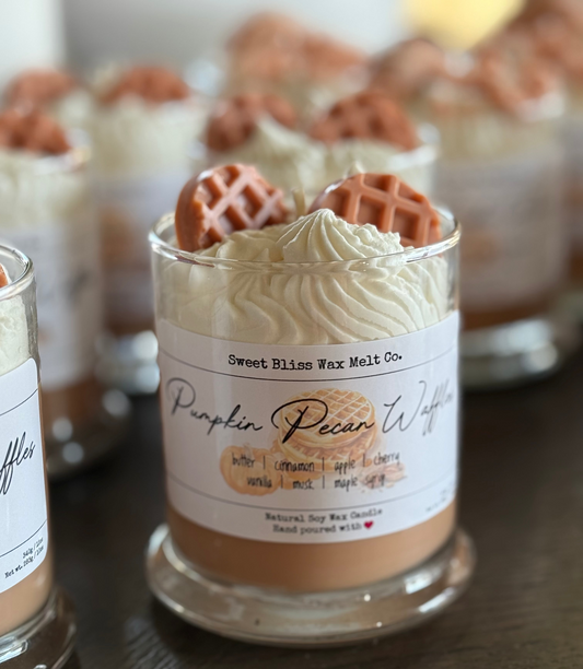 Pumpkin Pecan Waffles Dessert Jar Candle