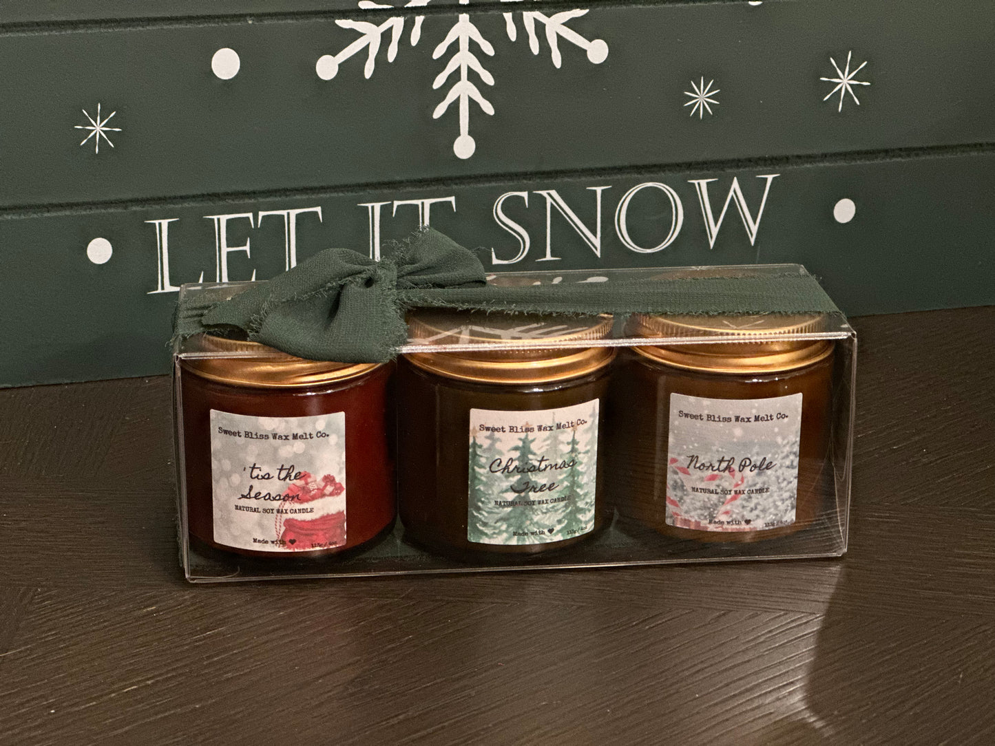 4 oz Holiday Trio Candle Set