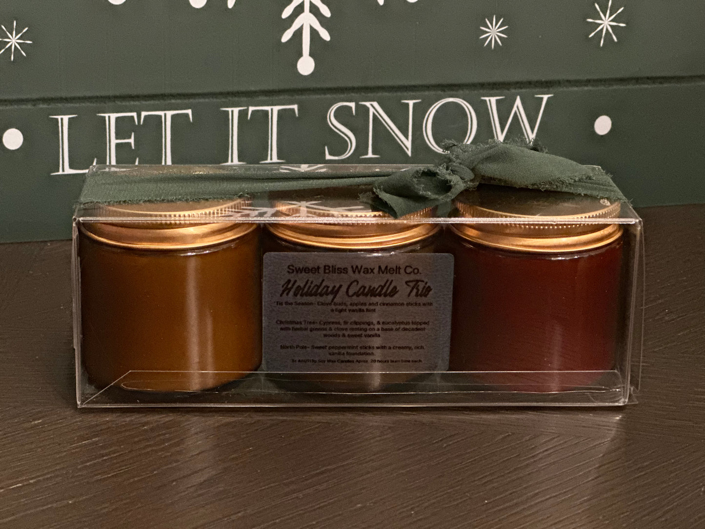 4 oz Holiday Trio Candle Set