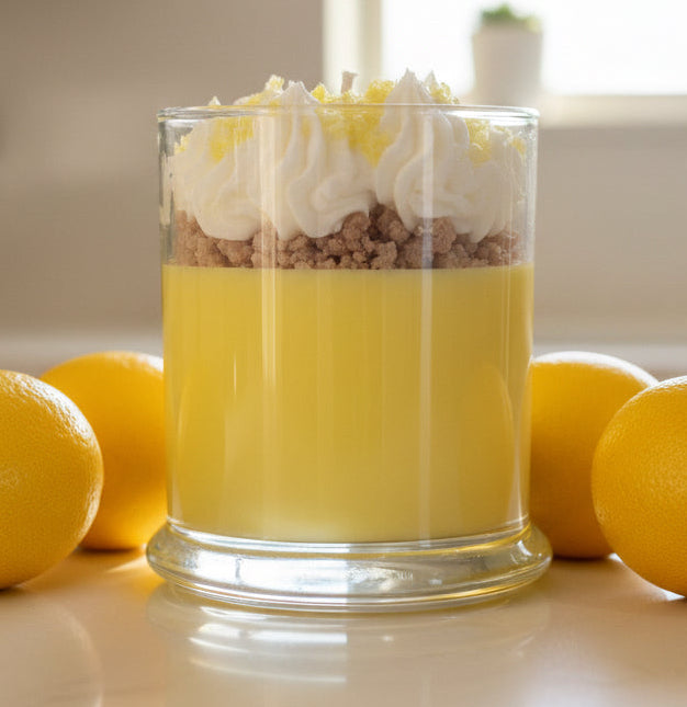 Lemon Meringue Pie Dessert Jar Candle